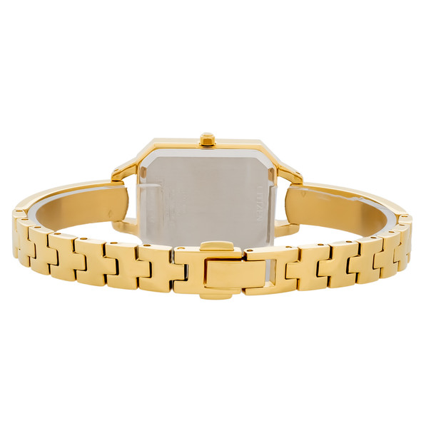Citizen Eco-Drive Silhouette Women's Crystal Gold Tone PVD Watch EM0982-54E