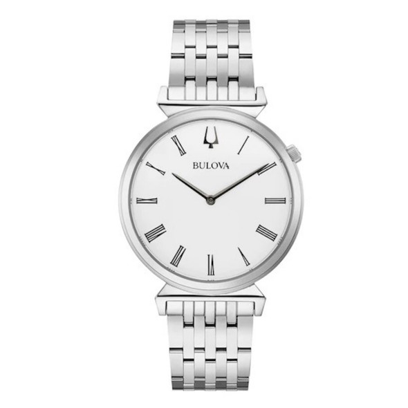 Bulova Regatta Men's White Dial Stainless Steel Quartz Watch 96A232