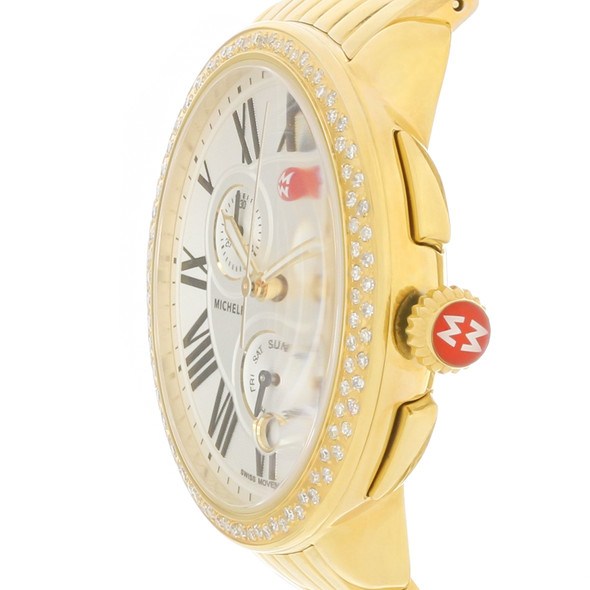 Michele Serein Diamond Day/Date Swiss Chronograph Quartz Watch MWW21A000011
