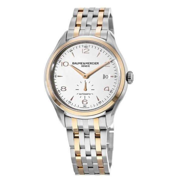 Baume et Mercier Clifton Automatic Silver Dial Two-tone Men's Watch M0A10140