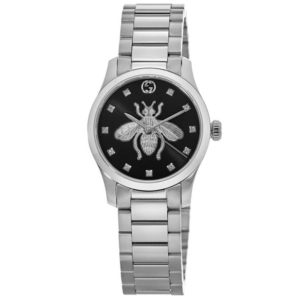 Gucci G-Timeless Iconic Black Diamond Dial Women's Watch YA1265024