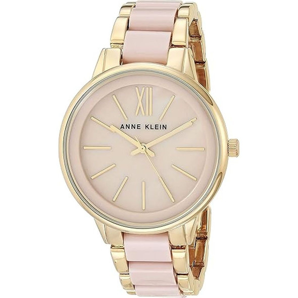 Anne Klein Women's Quartz Gold-Tone Watch AK/1412BMGB