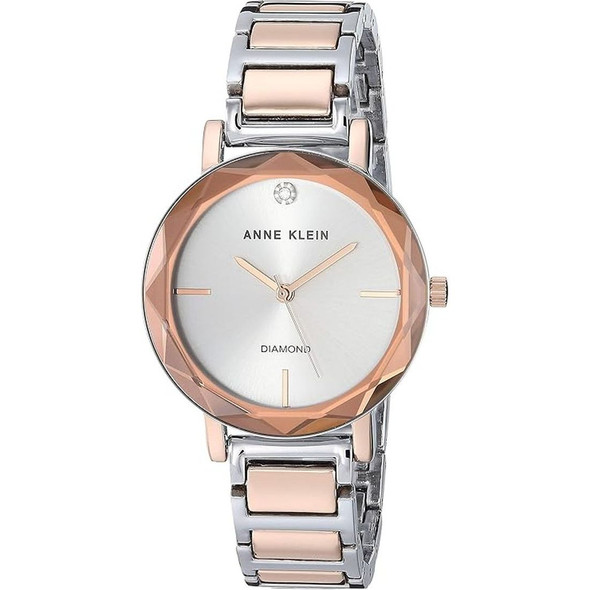 Anne Klein Diamond Women's Quartz Two-Tone Watch AK/3279SVRT