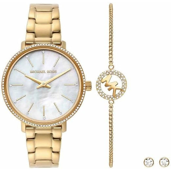 Michael Kors Women's Pyper Watch and Jewellery Gift Set MK1065SET