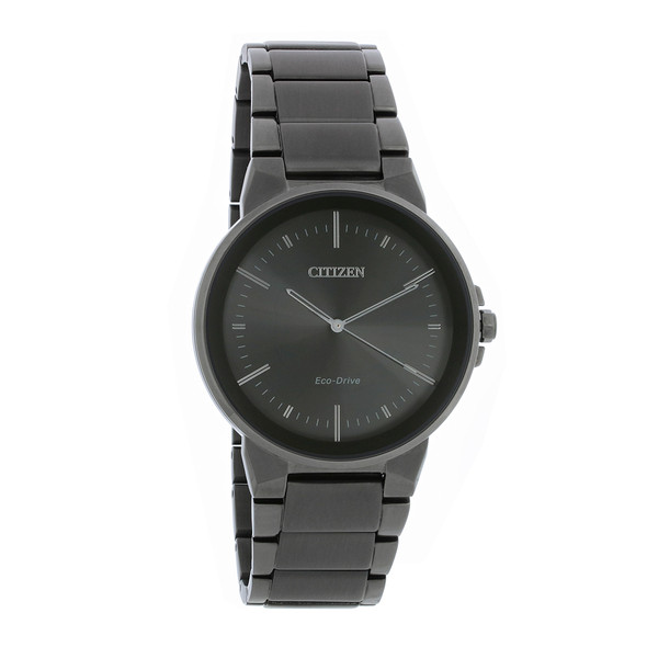 Citizen Eco-Drive Men's Axiom Grey ION Plated Steel Watch BJ6517-52E