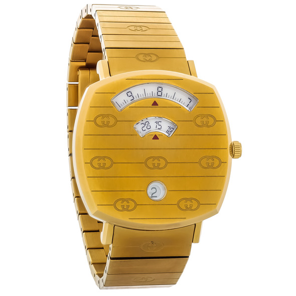 Gucci Grip Women's Gold Tone PVD Stainless Steel Quartz Watch YA157403