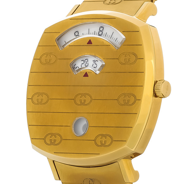 Gucci Grip Women's Gold Tone PVD Stainless Steel Quartz Watch YA157403