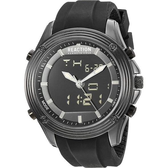 Kenneth Cole Reaction Men's Black Dial Silicone Quartz Watch RK50524001