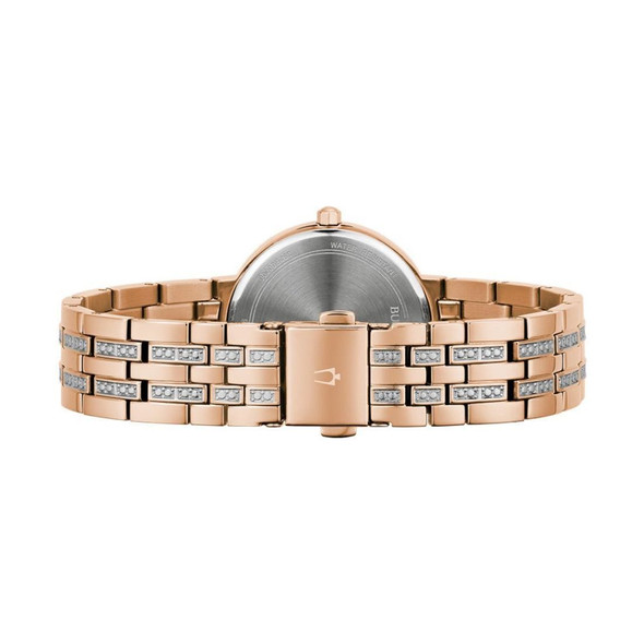 Bulova Classic Crystal Women's Mother of Pearl Dial Quartz Watch 98X135