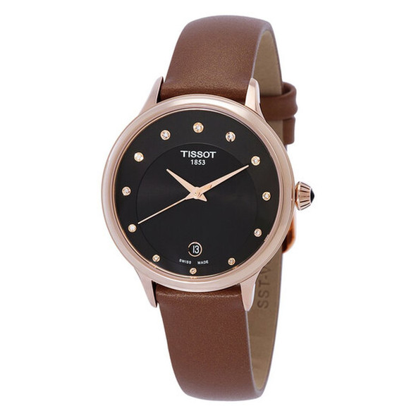 Tissot Odaci-T Women's Black Dial Leather Quartz Watch T133.210.36.056.00