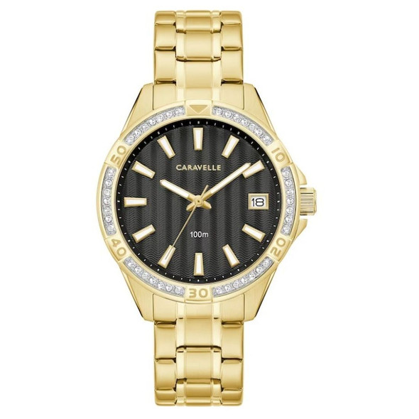 Bulova Caravelle Aqualuxx Women's Black Dial Stainless Steel Quartz Watch 44M116
