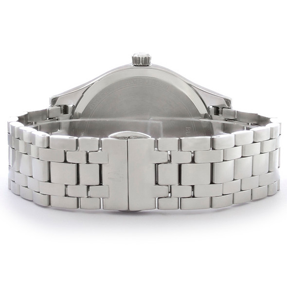 Bulova Women's Stainless Steel MOP Dial Diamond Quartz Watch 96P220