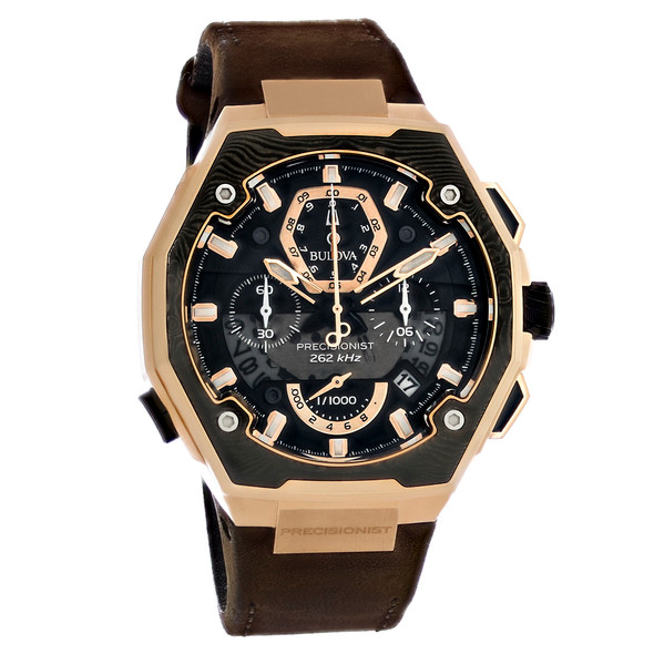 Bulova Precisionist X Men's Rose Gold PVD Stainless Quartz Men's Watch 98B356