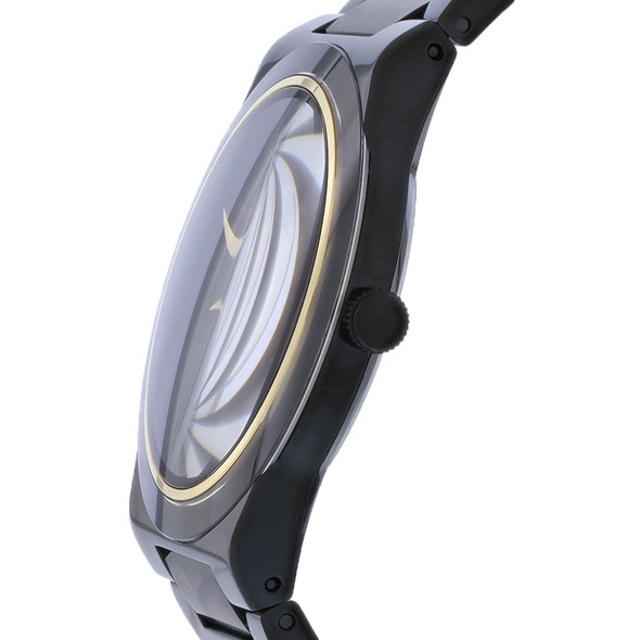 Bulova Millennia Men's Black IP Stainless Steel Black Dial Quartz Watch 98A313