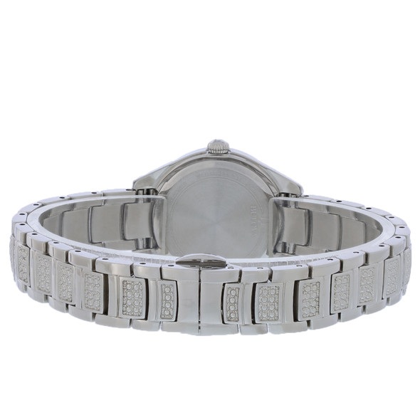Bulova Women's Crystal Stainless Steel MOP Dial Quartz Watch 96L311