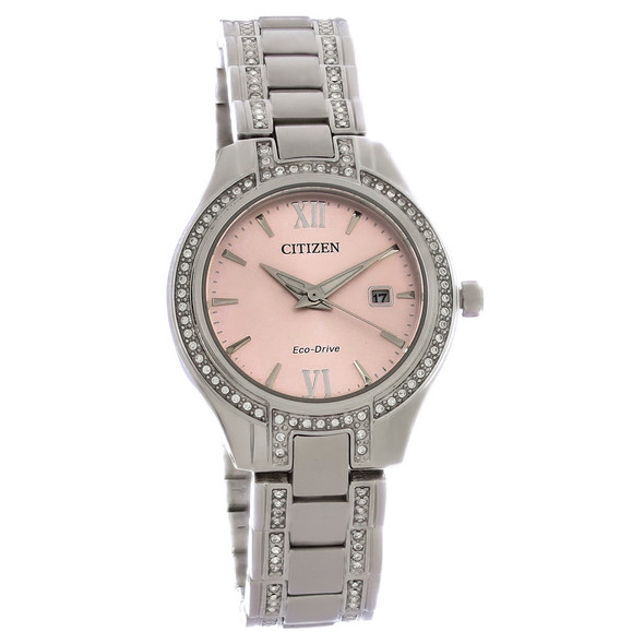Citizen Eco-Drive Silhouette Women's Stainless Steel Crystal Watch FE1230-51X
