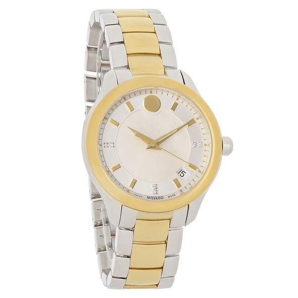 Movado Bellina Series Diamond Women's Two Tone Swiss Quartz Watch 0606979