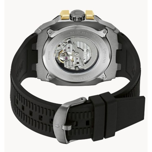 Bulova Maquina Men's Automatic Grey Dial Watch 98A310