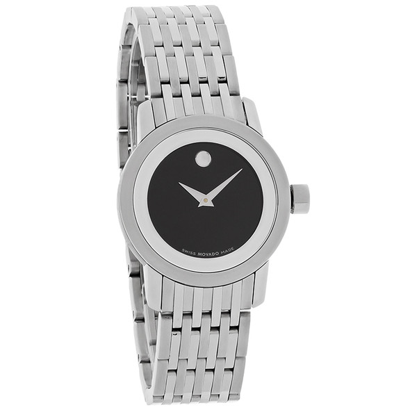 Movado Esperanza Women's Black Mirror Dial Swiss Quartz Watch 0606645
