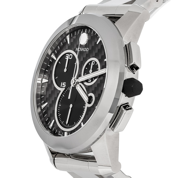Movado Vizio Men's Stainless Steel Swiss Quartz Chronograph Watch 0606551