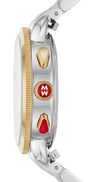 Michele Sport Sail Diamond MOP Dial Two-Tone Women's Quartz Watch MWW01C000142