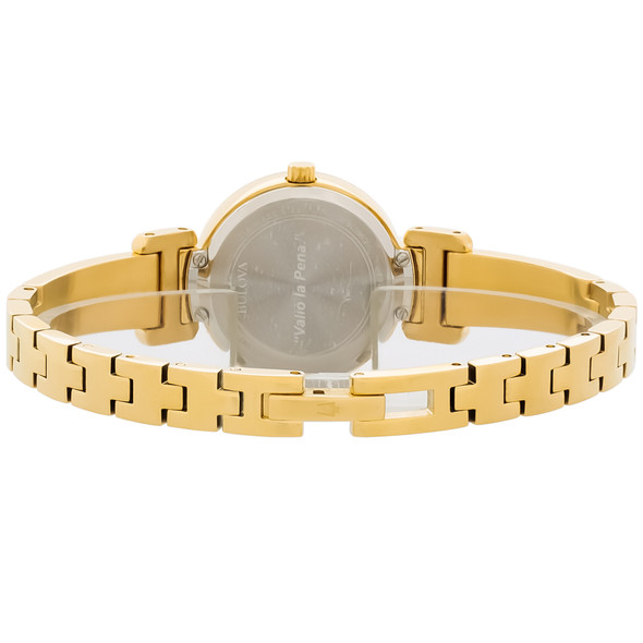 Bulova Marc Anthony Women's Diamond Gold Tone Stainless Quartz Watch 97P164