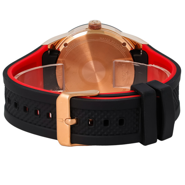 Bulova Futuro Multifunction Rose Gold Tone Stainless Quartz Watch 97C112