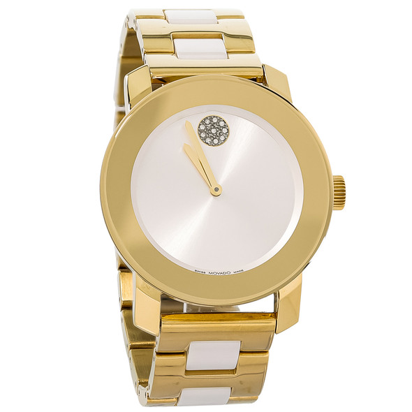 Movado Bold Women's Gold Tone Plated Stainless Quartz Watch 3600892