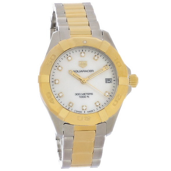 Tag Heuer Aquaracer 18K Diamond Women's MOP Swiss Quartz Watch WBD1322.BB0320