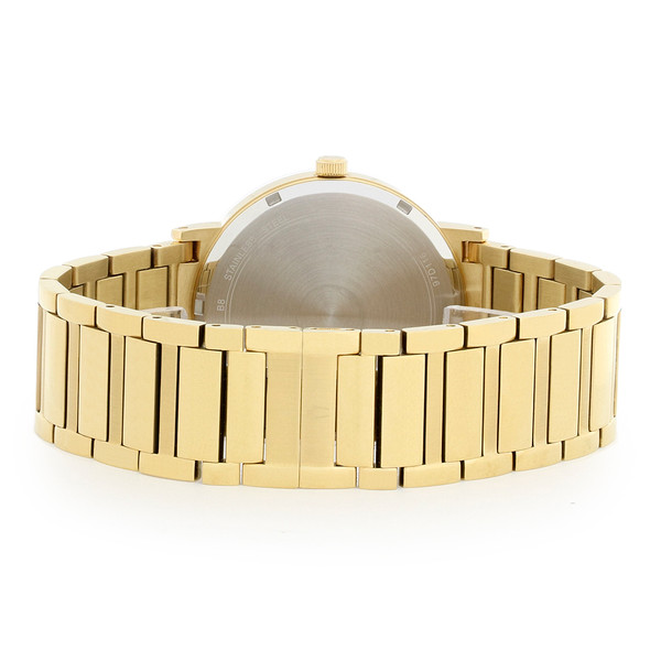 Bulova Men's Futuro Diamond Gold-Tone Black Dial Quartz Watch 97D116