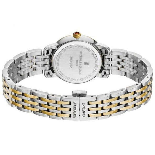 Frederique Constant Slimline Diamond Two-Tone Women's Watch FC-220MPWD1S23B
