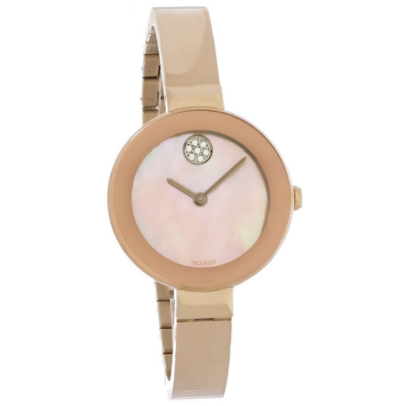 Movado Bold Women's MOP Dial Rose Gold Tone Quartz Watch 3600628