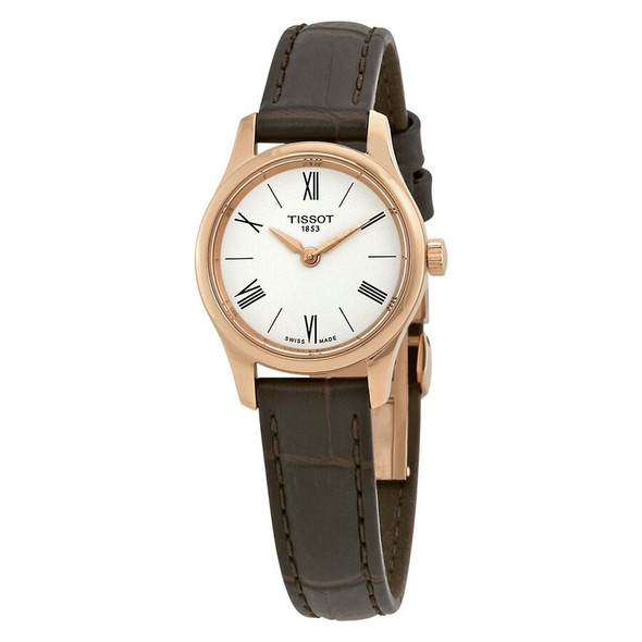 Tissot Tradition Thin Women's Quartz White Dial Leather Watch T063.009.36.018.00