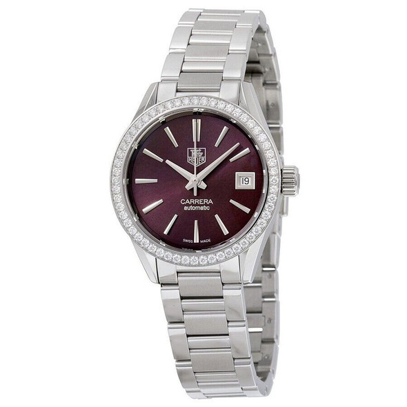 Tag Heuer Carrera Maroon Dial Women's Watch WAR2418.BA0776
