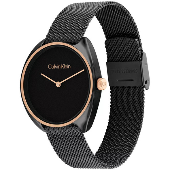 Calvin Klein Adorn  Women's Black Dial Quartz Watch 25200272