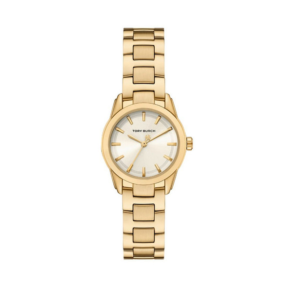 Tory Burch Miller Women's Off White Dial Gold-Tone Quartz Watch TBW9062