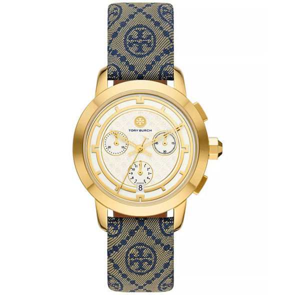 Tory Burch The Tory Chronograph Women's White Dial Quartz Watch TBW1035