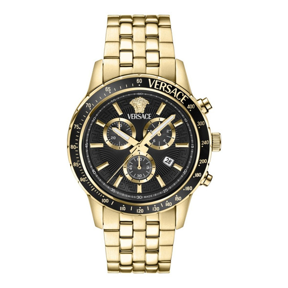 Versace Sport Chrono Men's Black Dial Quartz Watch VEZCA0724