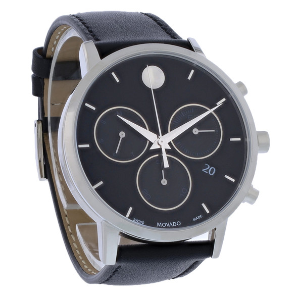 Movado Museum Classic Men's Stainless Steel Chronograph Quartz Watch 0607778