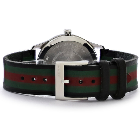 Gucci 126 G-Timeless Men's Black/Red/Green Strap Quartz Watch YA1264079