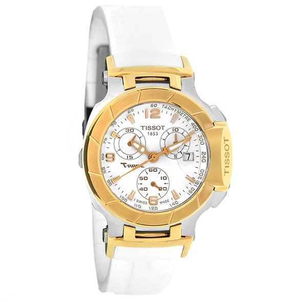 Tissot T-Race Women's White Strap Quartz Chronograph Watch T048.217.27.017.00