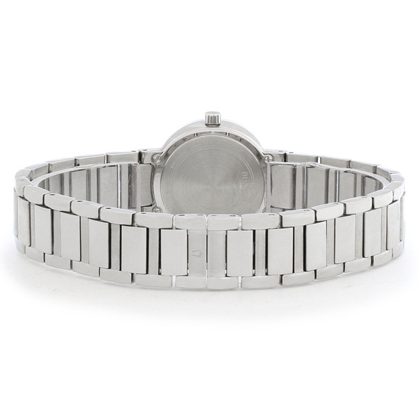 Bulova Futuro Diamond Women's Stainless Steel Quartz Watch 96P172
