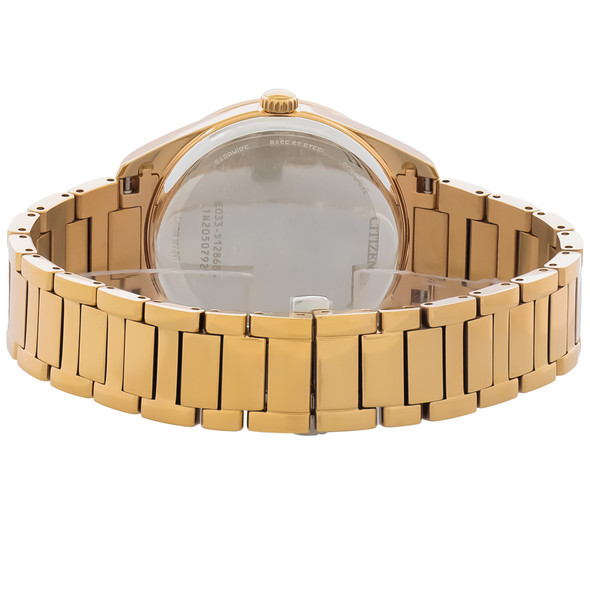 Citizen Eco-Drive Women's Arezzo Rose Gold Tone Stainless Steel Watch EM0973-55A