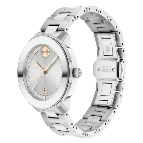 Movado BOLD Verso Women's Silver-tone Dial Quartz Watch 3600869