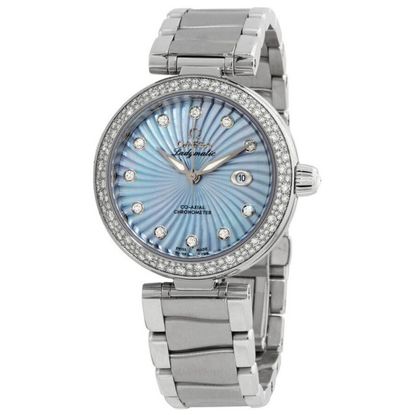 Omega De Ville Ladymatic Women's Blue Dial Automatic Watch 425.35.34.20.57.002