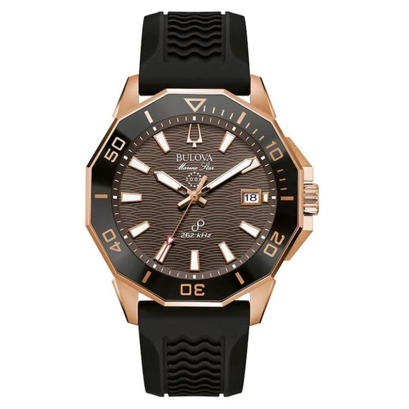 Bulova Marine Star HPQ Precisionist Quartz Brown Dial Men's Watch 98B421