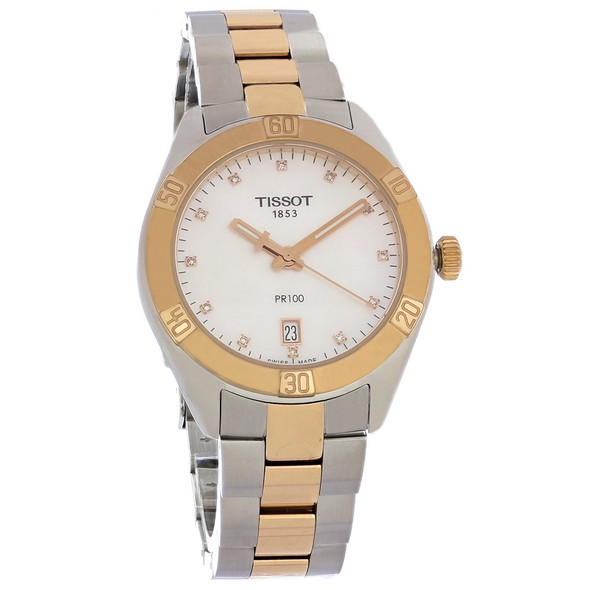 Tissot PR 100 Women's Diamond Swiss Quartz Watch T101.910.22.116.00