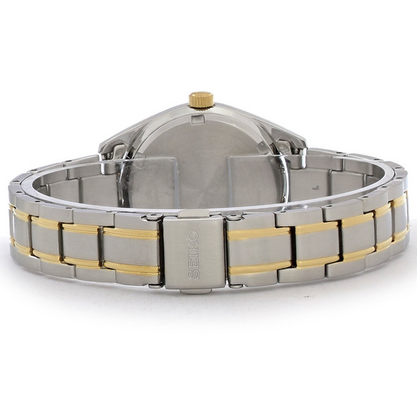 Seiko Essentials Women's 2-Tone Stainless Mother-Of-Pearl Quartz Watch SUR636