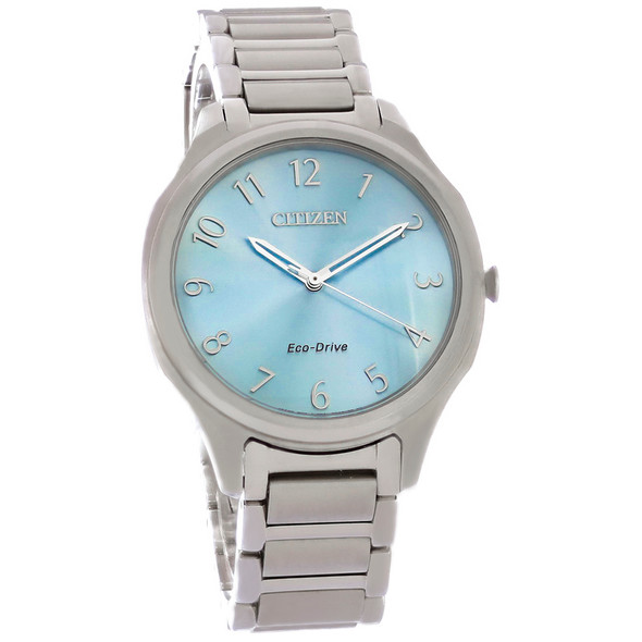 Citizen Eco-Drive Women's Stainless Steel Blue Dial Watch EM0750-50L