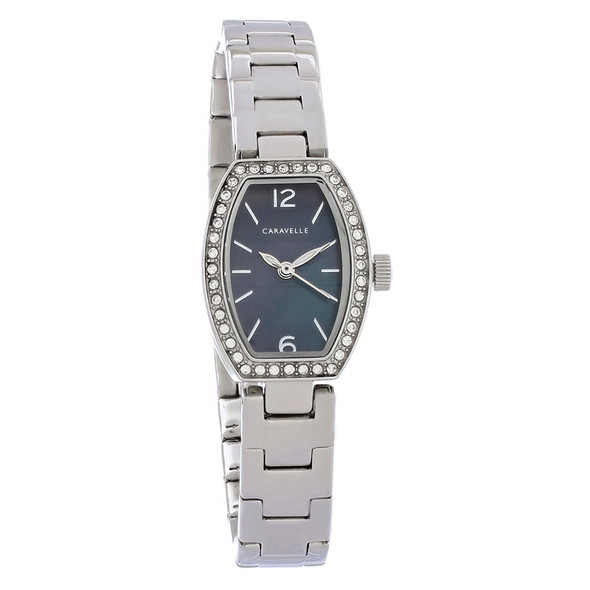 Caravelle By Bulova Women's Crystal Stainless Steel Quartz Watch 43L204